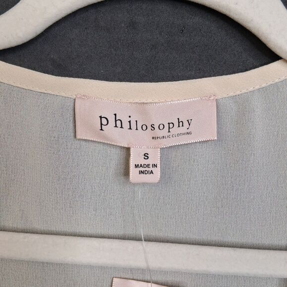 Philosophy Pearl Bead Embellished Cream Tank Size S NWT Glam - Picture 2 of 9